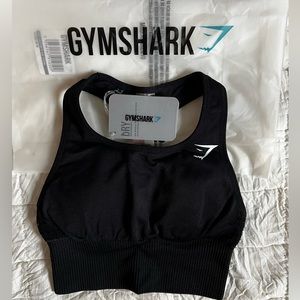 Gymshark Energy Seamless Crop Top/Bra Black